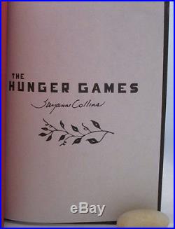The Hunger Games Suzanne Collins SIGNED with drawing First Edition 3rd Printing