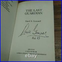 The Last Guardian by David Gemmell (Hardcover, 1989) signed first edition