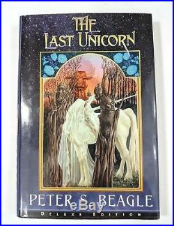 The Last Unicorn Peter Beagle First Edition SIGNED HB DJ Deluxe Edition 2007