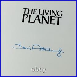 The Living Planet David Attenborough Signed First Edition Hardback Unclipped