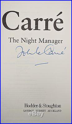 The Night Manager John le Carré Signed First Edition 1st/1st 1993