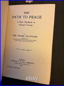 The Path to Peace A Short Handbook 1913 VERY RARE SIGNED FIRST EDITION HB