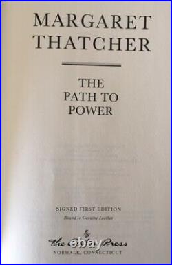 The Path to Power', Margaret Thatcher Very rare, Signed, First edition