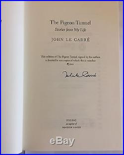 The Pigeon Tunnel John Le Carre True First Edition Signed, Limited 5 of 100