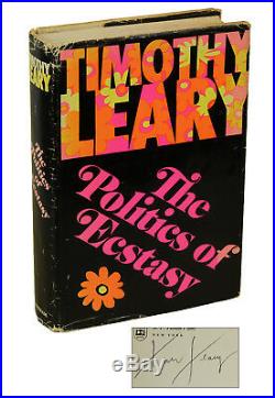 The Politics of Ecstasy by TIMOTHY LEARY SIGNED First Edition 1968 LSD Acid