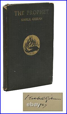 The Prophet SIGNED by KAHLIL GIBRAN First Edition 1st Printing 1923