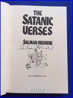 The Satanic Verses First American Paperback Edition Signed By Salman Rushdie
