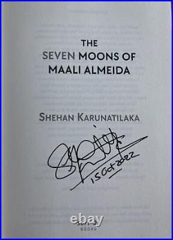 The Seven Moons of Maali Almeida SIGNED & DATED UK 1/1 HB Booker