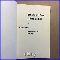 The Spy Who Came in from the Cold, John Le Carre (Signed First Edition)