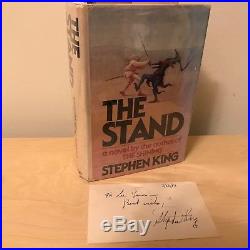 The Stand Stephen King (1978) True First Edition with Signed Postcard