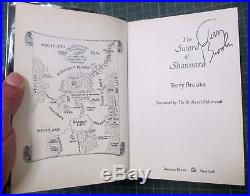 The Sword of Shannara by Terry Brooks SIGNED True First Edition 1977 Hardcover