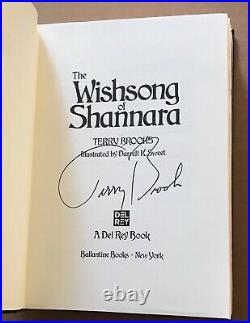 The Wishsong of Shannara by Terry Brooks 1st/1st Edition SIGNED