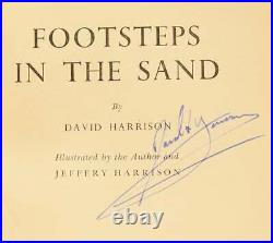 The author, Jeffery HARRISON / Footsteps in the Sand Signed 1st Edition