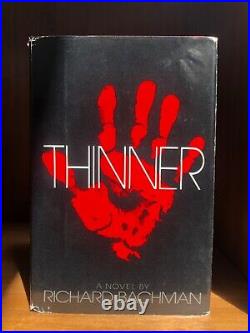 Thinner by STEPHEN KING/RICHARD BACHMAN Signed First Edition 1984 US Hardcover