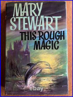 This Rough Magic by Mary Stewart SIGNED 1964 1st HB DJ Hodder RARE