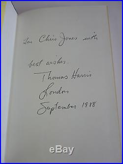Thomas Harris,'The Silence of the Lambs' SIGNED UK first edition 1st/1st