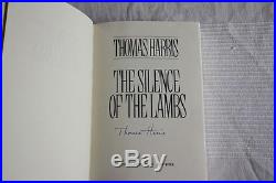 Thomas Harris,'The Silence of the Lambs' SIGNED true first edition 1st/1st