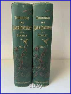 Through the Dark Continent, 1878 first edition, with H M Stanley Signed letter