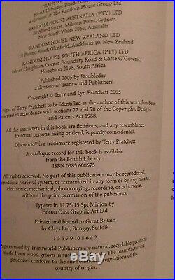 Thud SIGNED NUMBERED SLIPCASED LIMITED EDITION Terry Pratchett Hardback 1st/1st