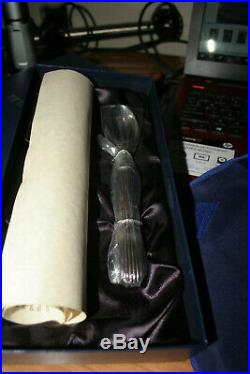 Titanic First Class Spoon LImited Edition With Millvina Dean Hand Signed Scroll