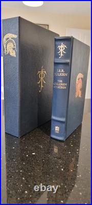 Tolkien Children of Húrin 2007 SIGNED TWICE Full Leather, Low No. 28/500