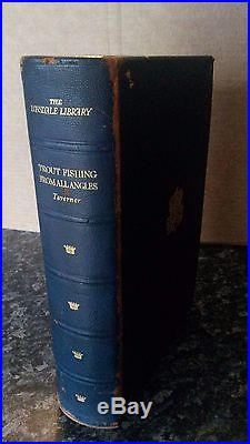Trout Fishing from all Angles. First edition book. Taverner, Eric. Signed