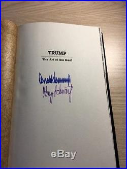 Trump The Art of the Deal First Edition Hard copy signed By Trump and Schwartz