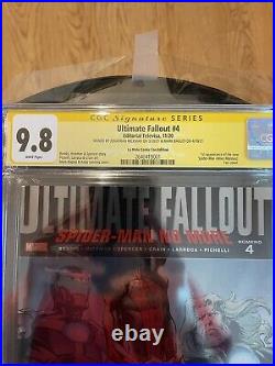 Ultimate Fallout #4 La Mole Foil Variant Cgc 9.8 2x Ss 1st Miles Morales