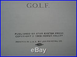 Ultra Rare SIGNED 1969 First Edition THE GOLFING MACHINE by Homer Kelley