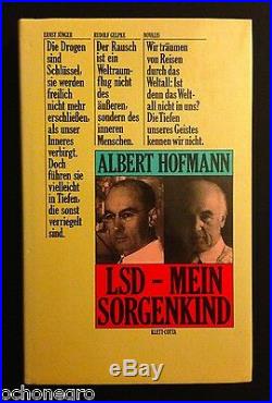 VERY RARE SIGNED True 1st Edition LSD Mein Sorgenkind by Albert Hofmann