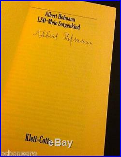 VERY RARE SIGNED True 1st Edition LSD Mein Sorgenkind by Albert Hofmann (German)