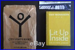 Van Morrison's Lit Up Inside signed First Edition City Lights New