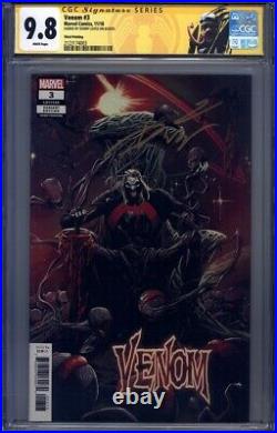Venom (2018, Scarce 3rd Print Variant!) #3 CGC 9.8 (SS) Signed by Donny Cates
