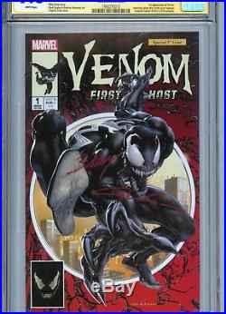 Venom First Host #1 Crain Convention Edition Cgc 9.8 Ss Signed By Clayton Crain