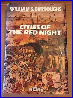 WILLIAM S. BURROUGHS SIGNED CITIES OF The RED NIGHT 1981 TRUE FIRST EDITION BOOK