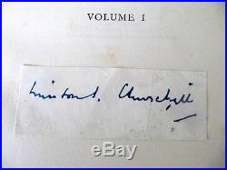 Winston Churchill Signed First Edition Set Marlborough 1933