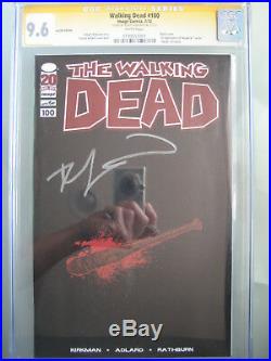 Walking Dead #100 Lucille Variant CGC 9.6 SS Signed Robert Kirkman 1st Negan