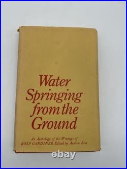 Water Springing From The Ground Andrew Best Hardback 1st Edition Signed