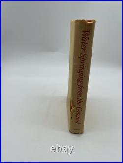 Water Springing From The Ground Andrew Best Hardback 1st Edition Signed