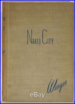 Weegee Naked City 1945 first edition signed/inscribed Arthur Fellig crime scenes