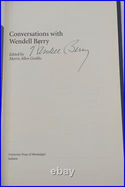 Wendell Berry Conversations Signed First Edition