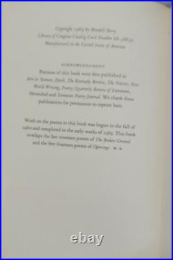 Wendell Berry Findings Signed First Edition