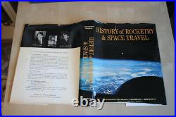 Wernher von Braun (1966)'History of Rocketry', signed first edition, Apollo 11
