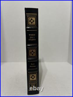 When Do I Start Karl Malden Signed First 1st Edition Easton Press 1997 With COA