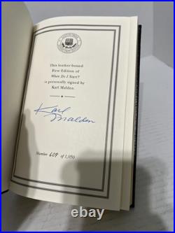 When Do I Start Karl Malden Signed First 1st Edition Easton Press 1997 With COA