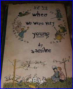 When we were very young. Book. First Edition. First Print. 500 copy Tracked. Signed
