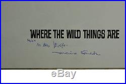 Where the Wild Things Are SIGNED by MAURICE SENDAK First Edition 1st 1963