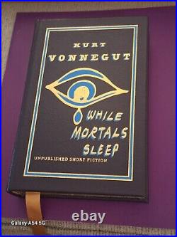 While Mortals Sleep by Kurt Vonnegut Signed First Edition Easton Press