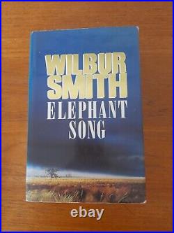 Wilbur Smith Elephant Song 1991. Signed First Edition First Printing