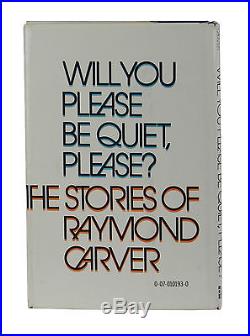 Will You Please Be Quiet Please SIGNED by RAYMOND CARVER First Edition 1st